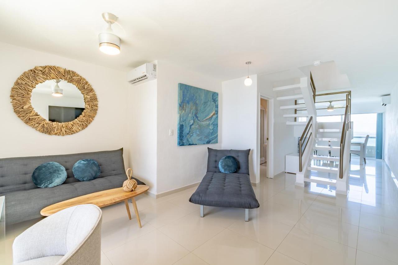 Ocean View Three Bedroom, Three Story Penthouse By The Beach Cancun Ngoại thất bức ảnh