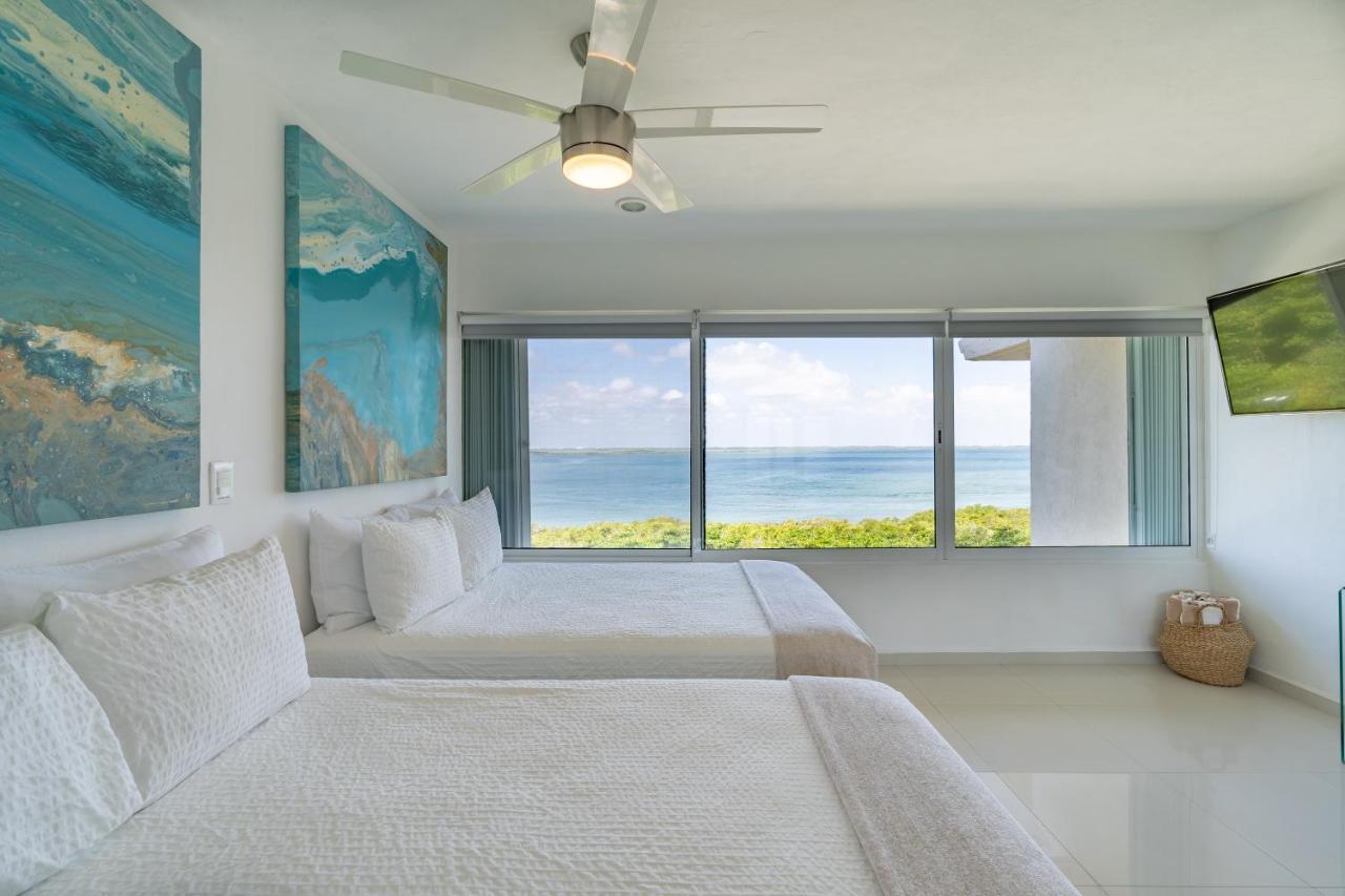 Ocean View Three Bedroom, Three Story Penthouse By The Beach Cancun Ngoại thất bức ảnh