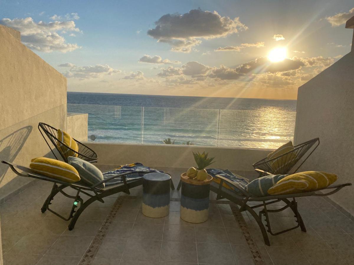 Ocean View Three Bedroom, Three Story Penthouse By The Beach Cancun Ngoại thất bức ảnh